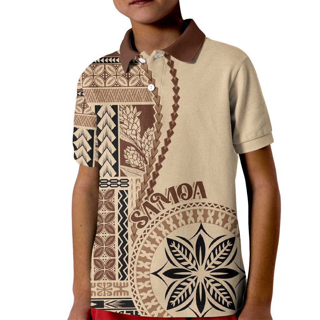 Samoa Siapo Motif Kid Polo Shirt Classic Style - Wonder Print Shop