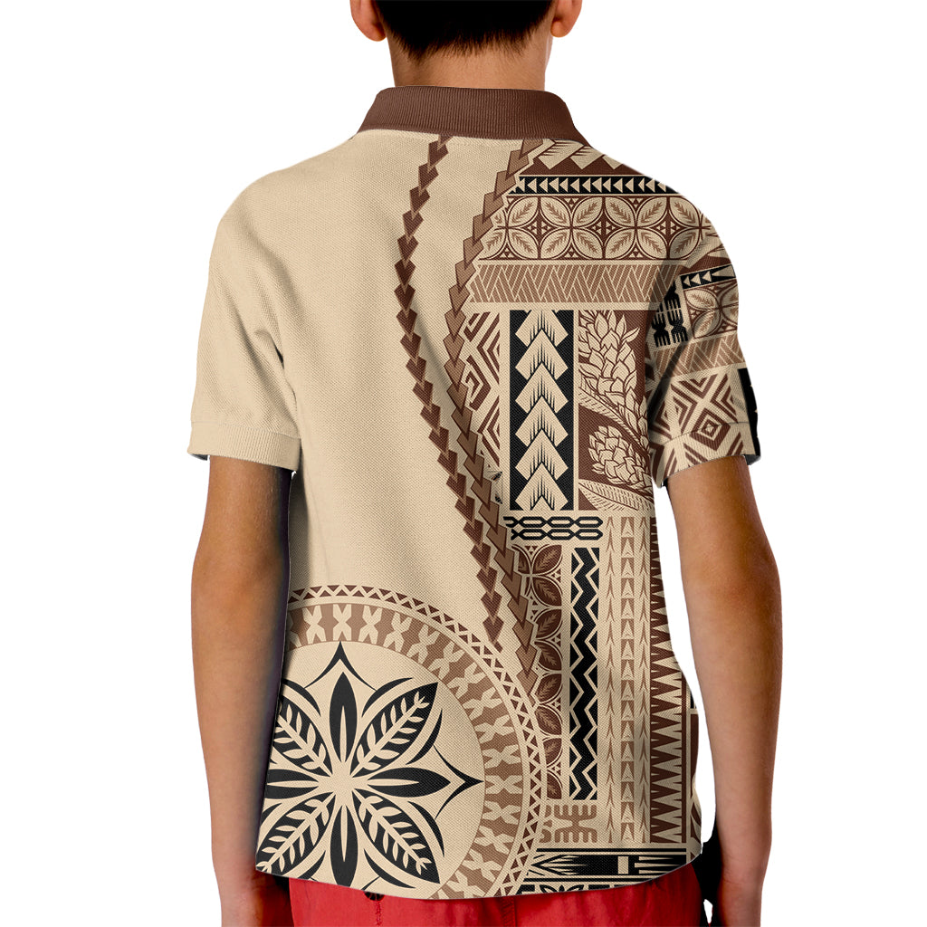 Samoa Siapo Motif Kid Polo Shirt Classic Style - Wonder Print Shop
