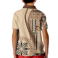 Samoa Siapo Motif Kid Polo Shirt Classic Style - Wonder Print Shop