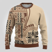 Samoa Siapo Motif Ugly Christmas Sweater Classic Style - Wonder Print Shop