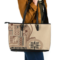 Samoa Siapo Motif Leather Tote Bag Classic Style - Wonder Print Shop