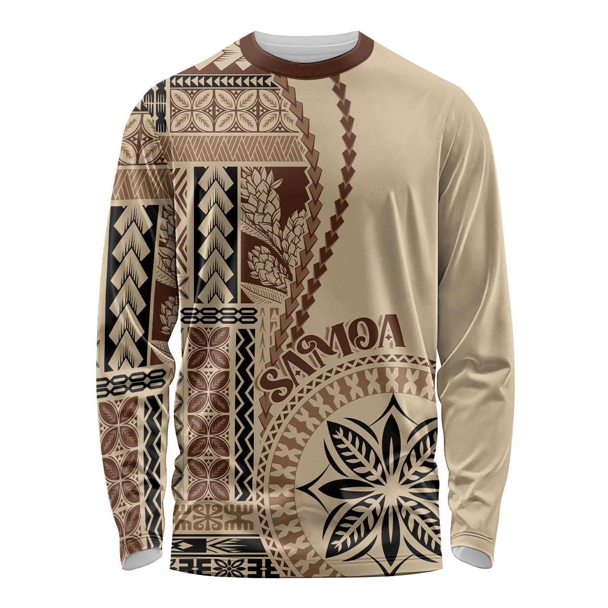 Samoa Siapo Motif Long Sleeve Shirt Classic Style - Wonder Print Shop