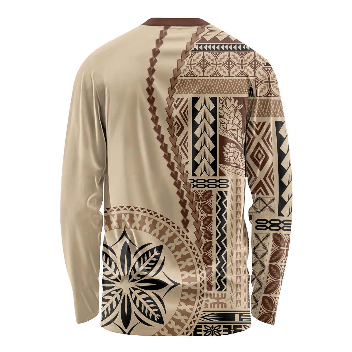 Samoa Siapo Motif Long Sleeve Shirt Classic Style - Wonder Print Shop