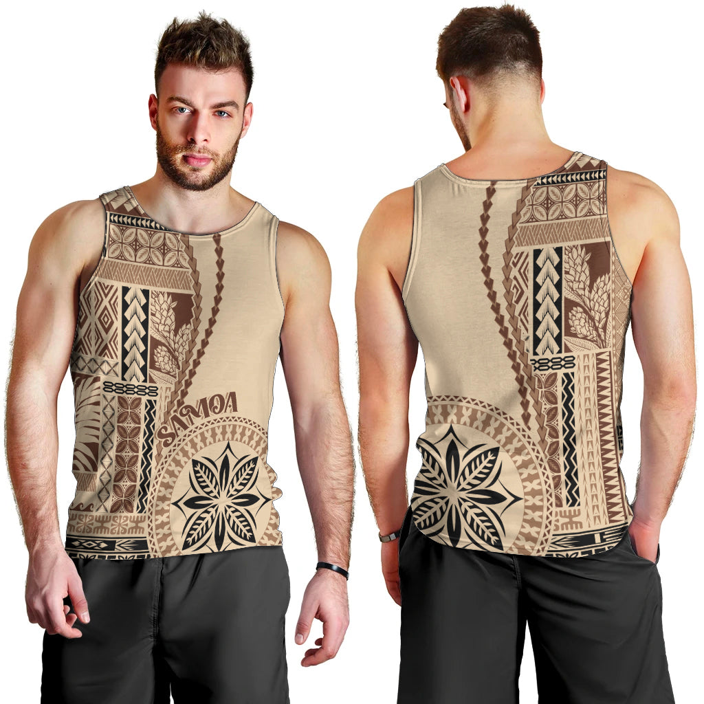 Samoa Siapo Motif Men Tank Top Classic Style - Wonder Print Shop