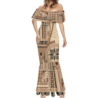 Samoa Siapo Motif Mermaid Dress Classic Style - Wonder Print Shop