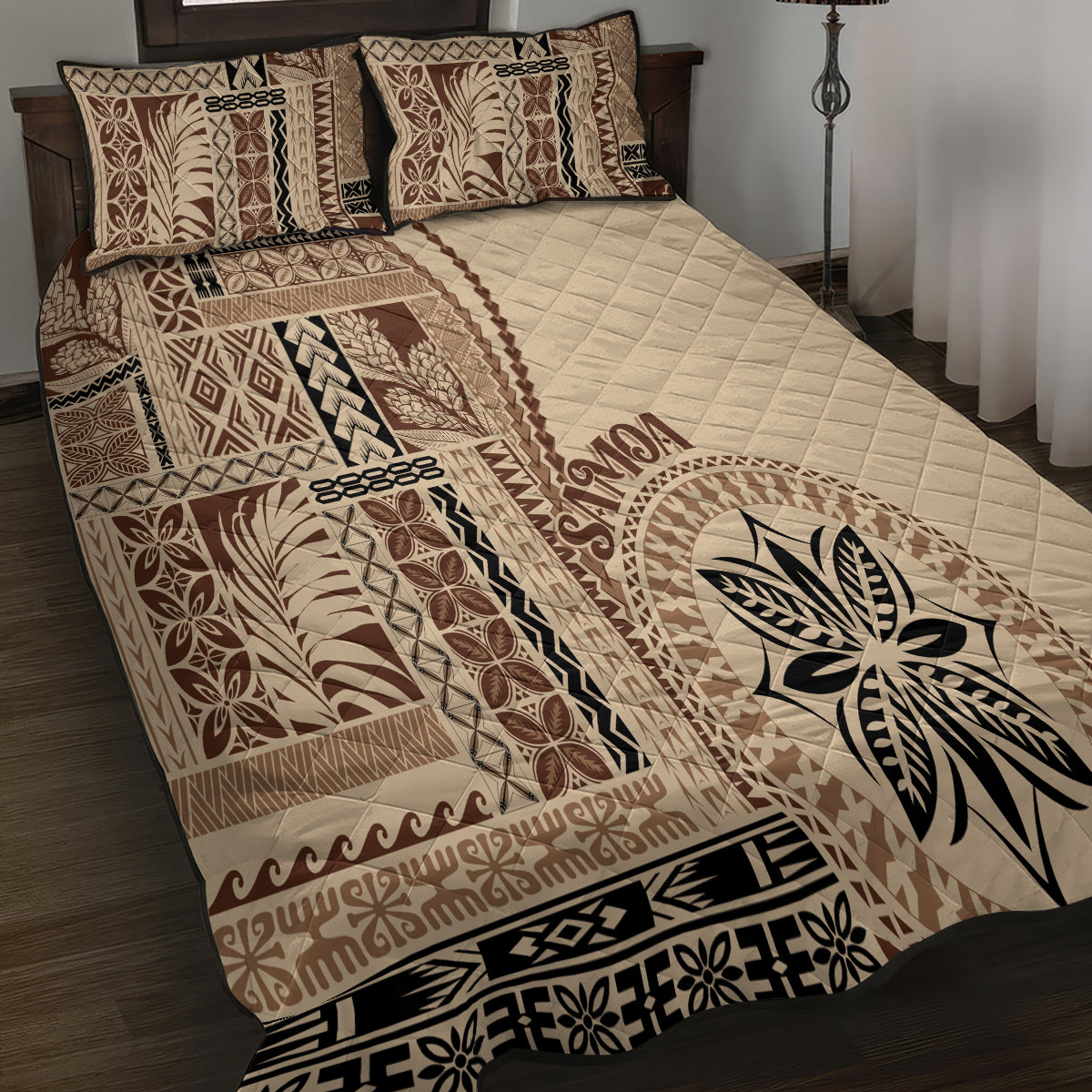 Samoa Siapo Motif Quilt Bed Set Classic Style - Wonder Print Shop