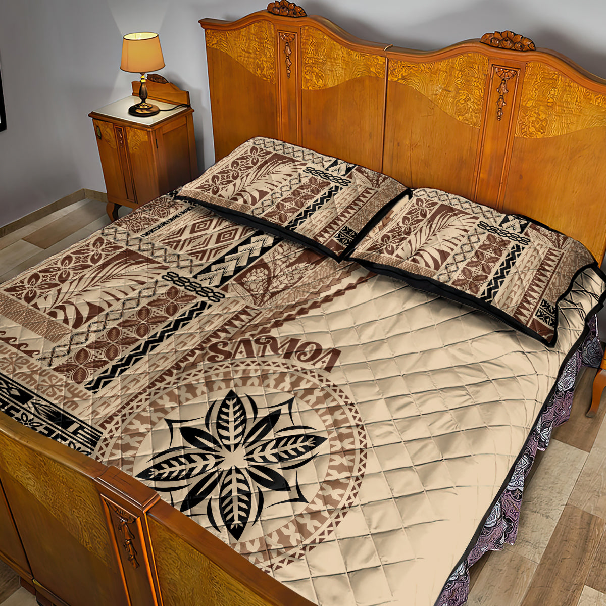 Samoa Siapo Motif Quilt Bed Set Classic Style - Wonder Print Shop