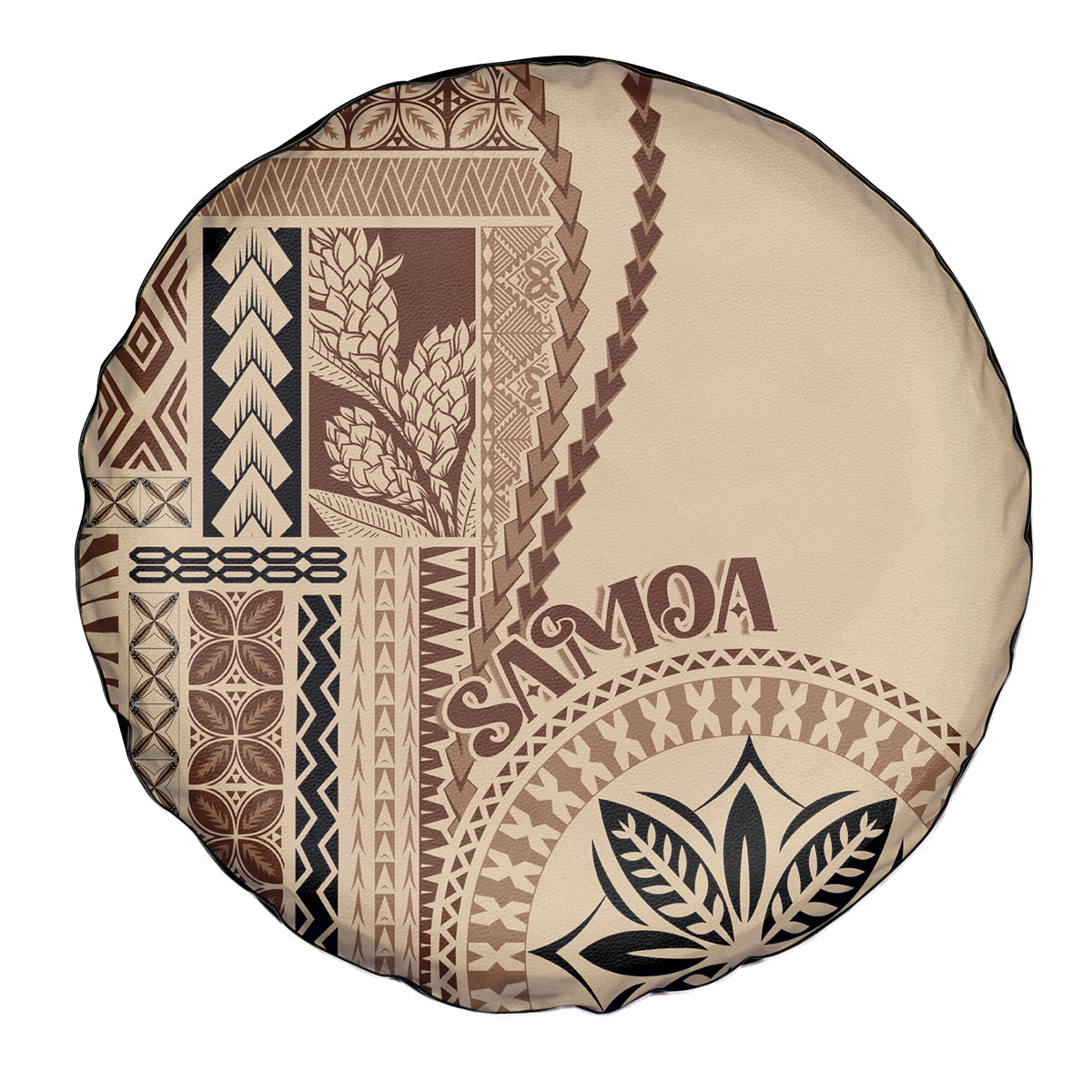 Samoa Siapo Motif Spare Tire Cover Classic Style - Wonder Print Shop