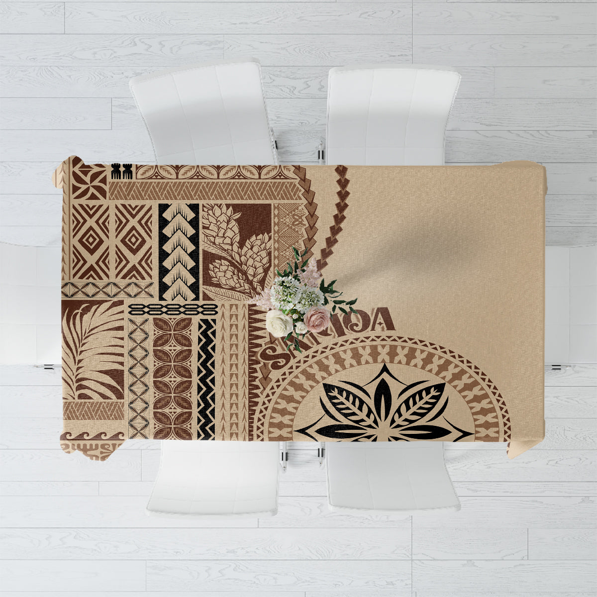 Samoa Siapo Motif Tablecloth Classic Style - Wonder Print Shop