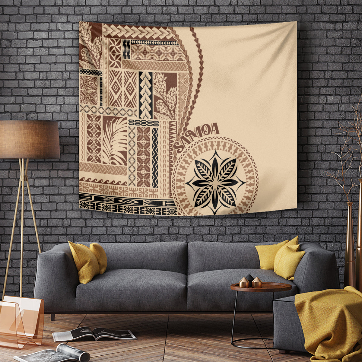 Samoa Siapo Motif Tapestry Classic Style - Wonder Print Shop