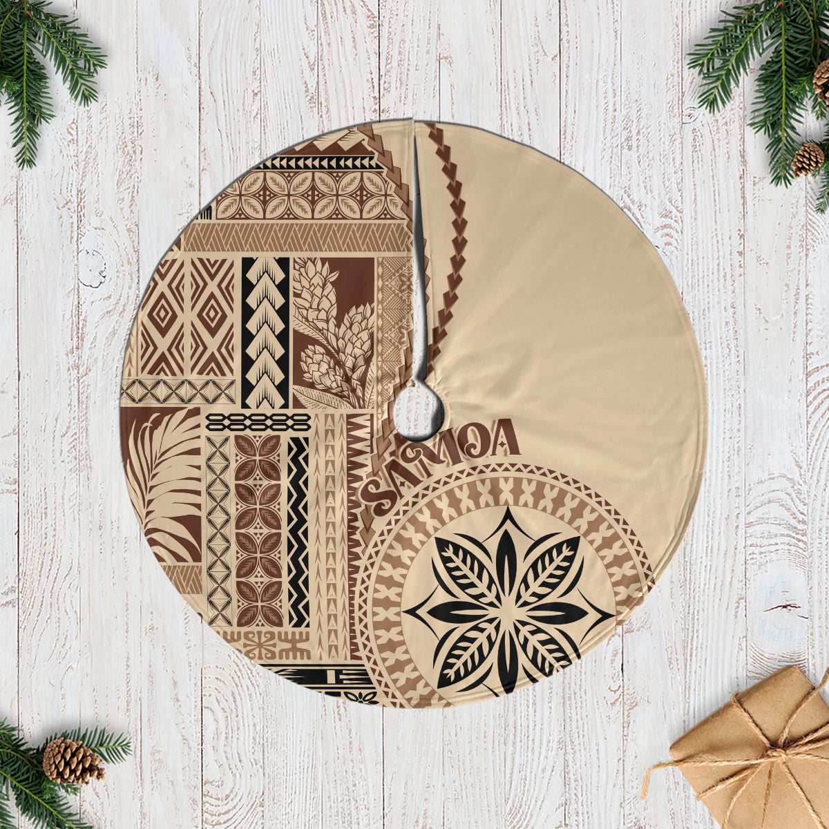 Samoa Siapo Motif Tree Skirt Classic Style - Wonder Print Shop