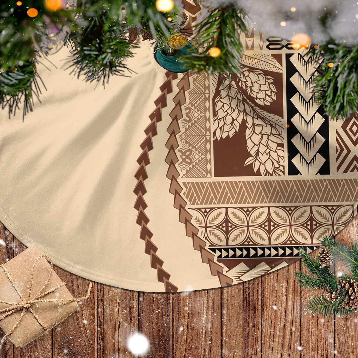 Samoa Siapo Motif Tree Skirt Classic Style - Wonder Print Shop