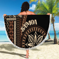 Samoa Siapo Motif Beach Blanket Classic Style - Black Ver LT7 - Wonder Print Shop
