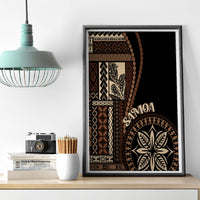 Samoa Siapo Motif Canvas Wall Art Classic Style - Black Ver LT7 - Wonder Print Shop