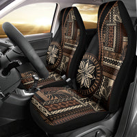 Samoa Siapo Motif Car Seat Cover Classic Style - Black Ver LT7 - Wonder Print Shop