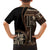 Samoa Siapo Motif Family Matching Puletasi Dress and Hawaiian Shirt Classic Style - Black Ver - Wonder Print Shop