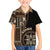 Samoa Siapo Motif Family Matching Puletasi Dress and Hawaiian Shirt Classic Style - Black Ver - Wonder Print Shop