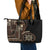 Samoa Siapo Motif Leather Tote Bag Classic Style - Black Ver - Wonder Print Shop