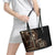 Samoa Siapo Motif Leather Tote Bag Classic Style - Black Ver - Wonder Print Shop