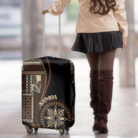 Samoa Siapo Motif Luggage Cover Classic Style - Black Ver - Wonder Print Shop