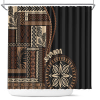 samoa-siapo-motif-shower-curtain-classic-style-black-ver