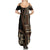 Samoa Siapo Motif Summer Maxi Dress Classic Style - Black Ver - Wonder Print Shop