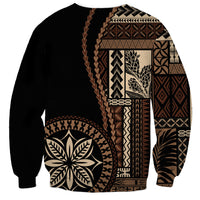 Samoa Siapo Motif Sweatshirt Classic Style - Black Ver - Wonder Print Shop