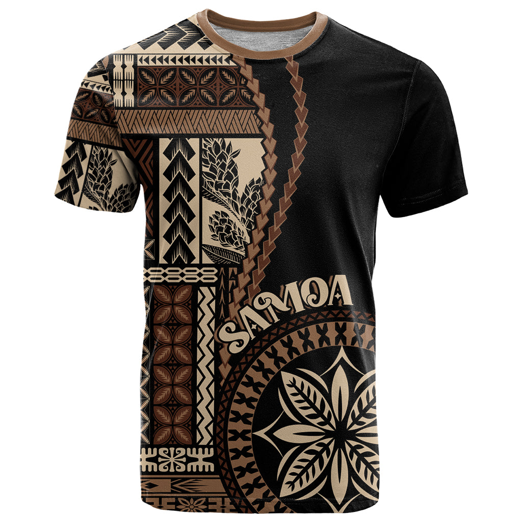 Samoa Siapo Motif T Shirt Classic Style - Black Ver - Wonder Print Shop