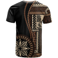 Samoa Siapo Motif T Shirt Classic Style - Black Ver - Wonder Print Shop