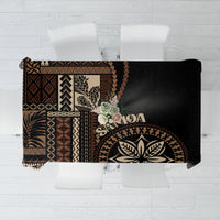 Samoa Siapo Motif Tablecloth Classic Style - Black Ver - Wonder Print Shop