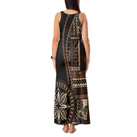 Samoa Siapo Motif Tank Maxi Dress Classic Style - Black Ver - Wonder Print Shop