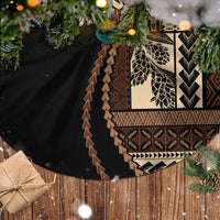 Samoa Siapo Motif Tree Skirt Classic Style - Black Ver - Wonder Print Shop
