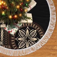 Samoa Siapo Motif Tree Skirt Classic Style - Black Ver - Wonder Print Shop