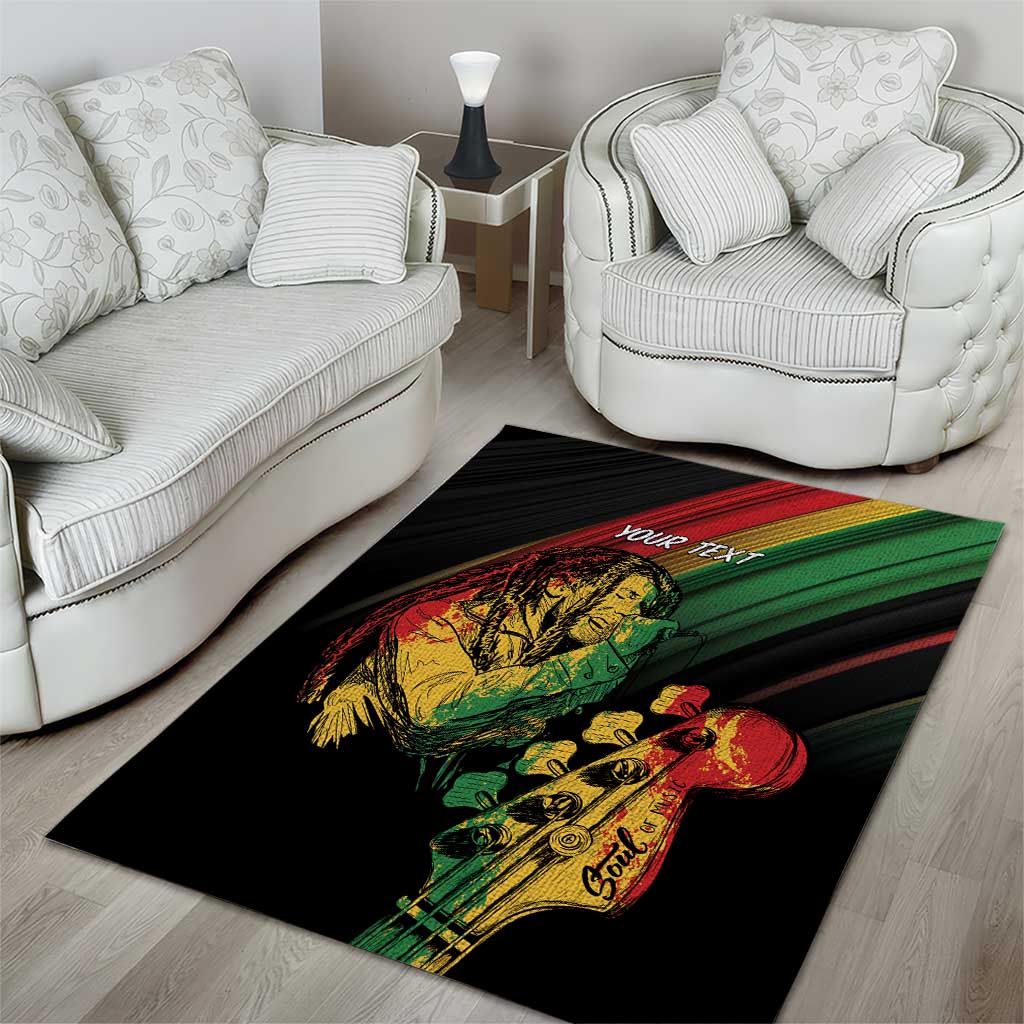 Personalised Reggae Area Rug Live The Way You Love LT7 - Wonder Print Shop