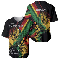 Personalised Reggae Baseball Jersey Live The Way You Love LT7 - Wonder Print Shop