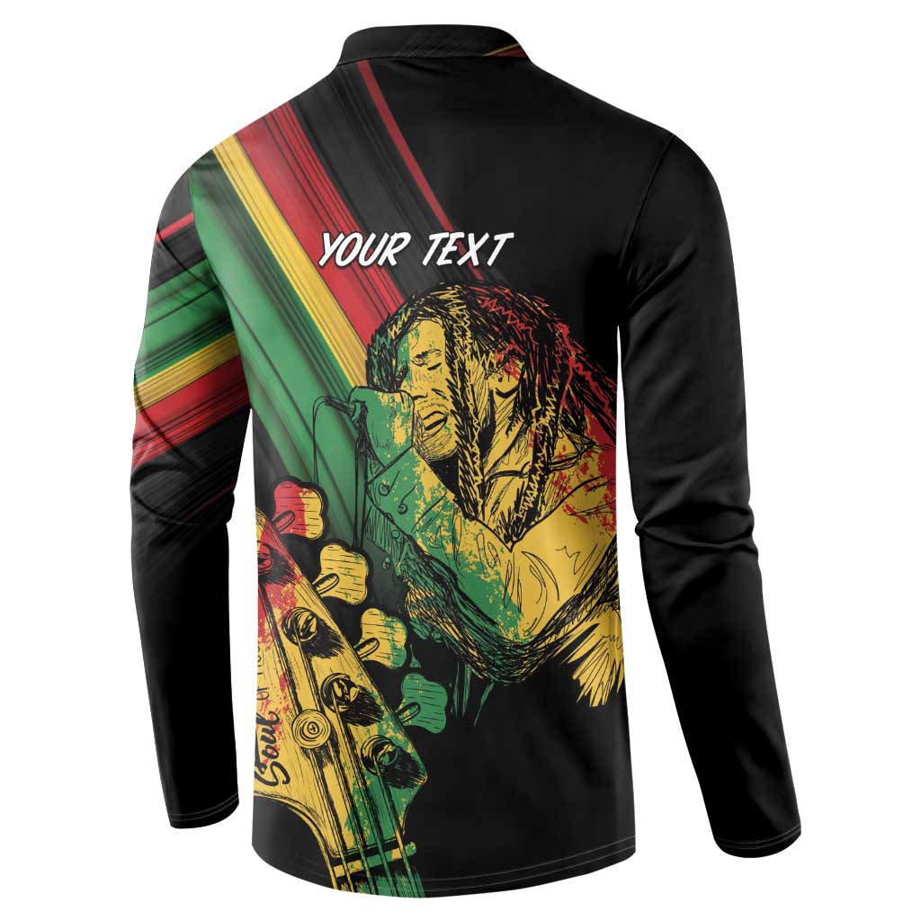 Personalised Reggae Button Sweatshirt Live The Way You Love LT7 - Wonder Print Shop