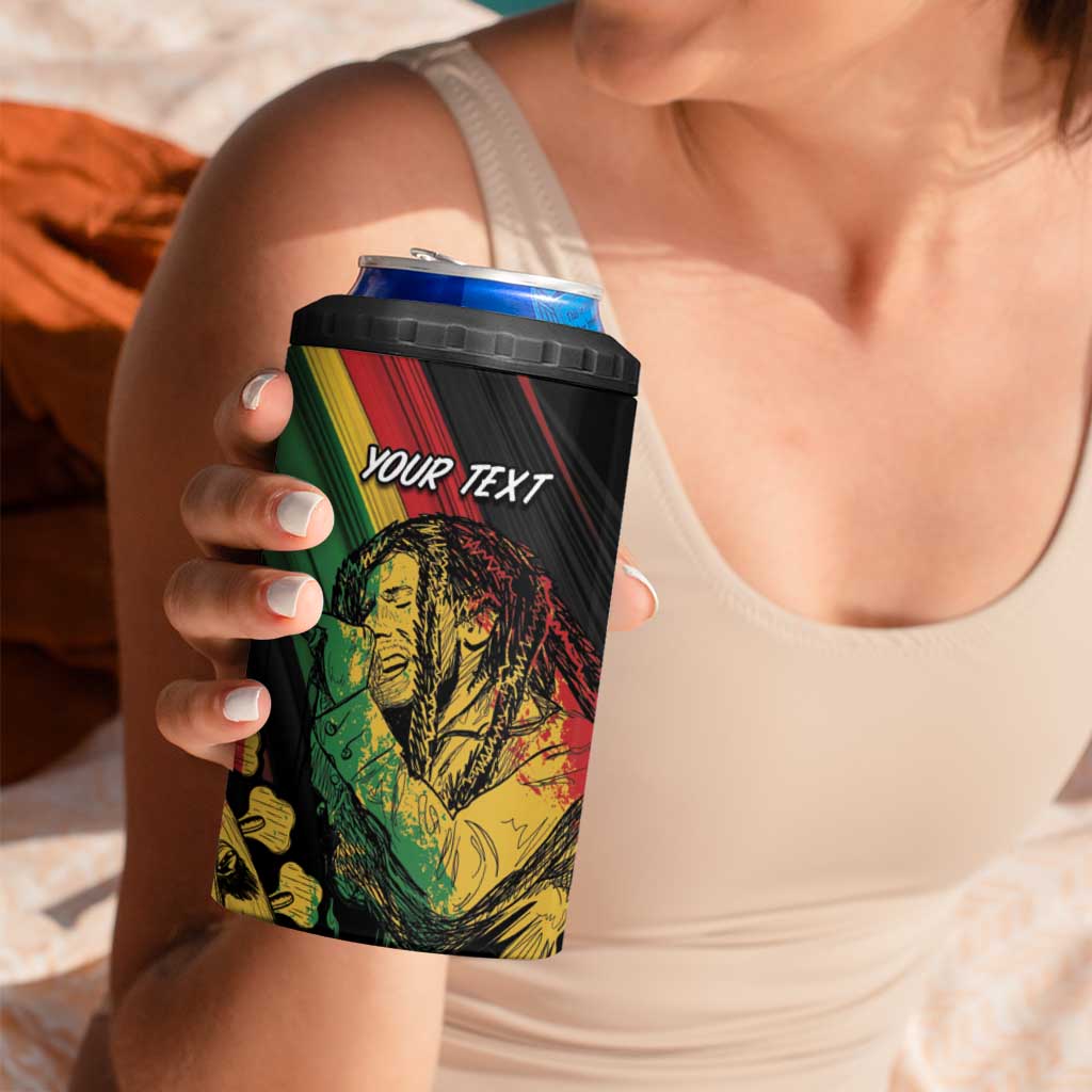 Personalised Reggae 4 in 1 Can Cooler Tumbler Live The Way You Love LT7 - Wonder Print Shop
