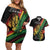 Personalised Reggae Couples Matching Off Shoulder Short Dress and Hawaiian Shirt Live The Way You Love LT7 - Wonder Print Shop