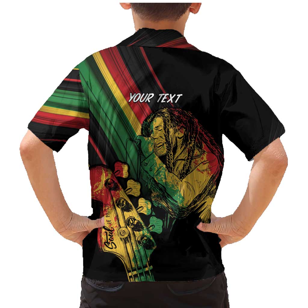 Personalised Reggae Family Matching Mermaid Dress and Hawaiian Shirt Live The Way You Love LT7 - Wonder Print Shop
