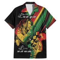 Personalised Reggae Family Matching Mermaid Dress and Hawaiian Shirt Live The Way You Love LT7 - Wonder Print Shop