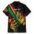 Personalised Reggae Family Matching Off Shoulder Maxi Dress and Hawaiian Shirt Live The Way You Love LT7 - Wonder Print Shop