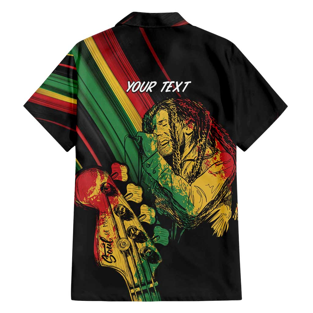 Personalised Reggae Family Matching Tank Maxi Dress and Hawaiian Shirt Live The Way You Love - Wonder Print Shop