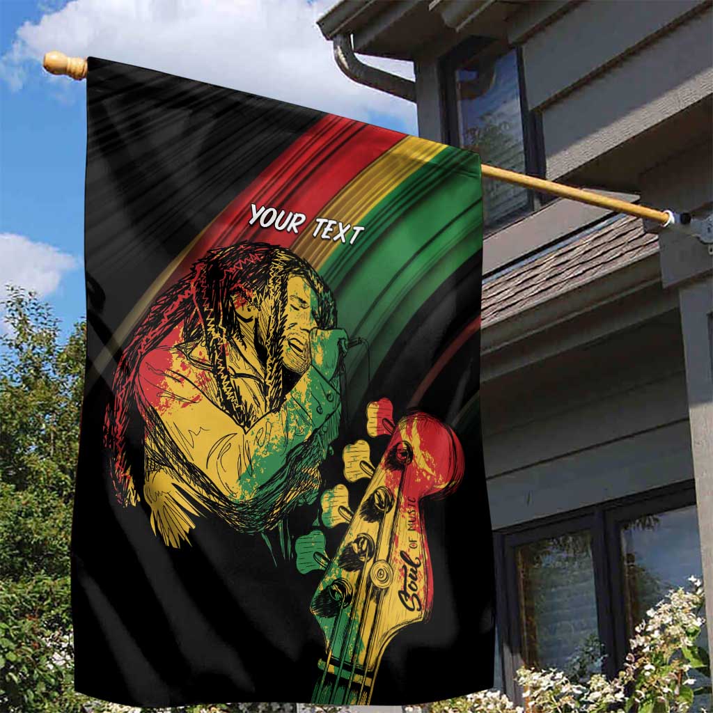Personalised Reggae Garden Flag Live The Way You Love - Wonder Print Shop