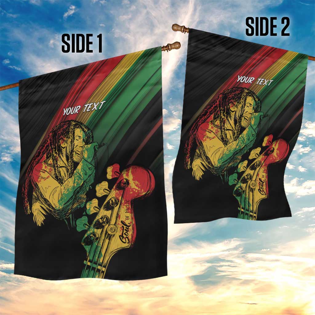 Personalised Reggae Garden Flag Live The Way You Love - Wonder Print Shop