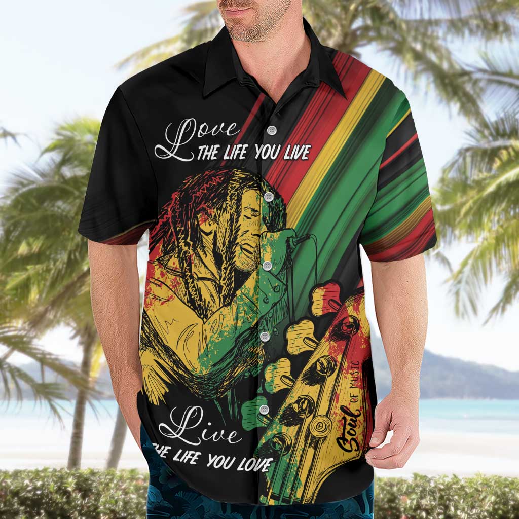Personalised Reggae Hawaiian Shirt Live The Way You Love - Wonder Print Shop