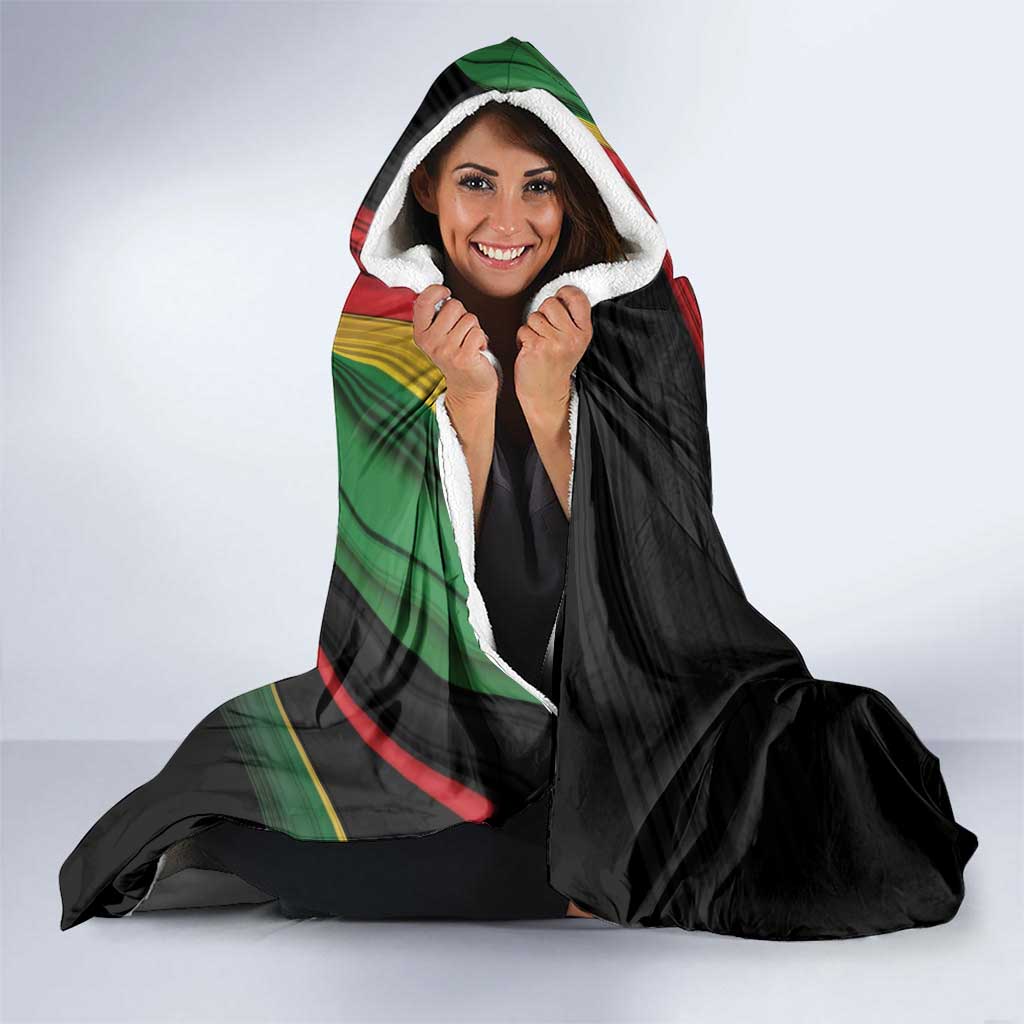 Personalised Reggae Hooded Blanket Live The Way You Love