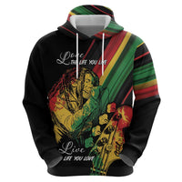 Personalised Reggae Hoodie Live The Way You Love - Wonder Print Shop