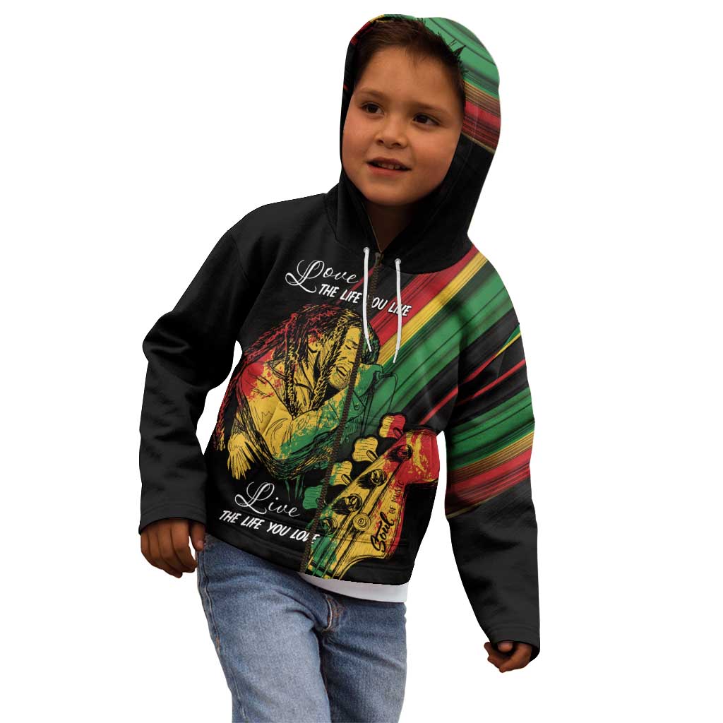 Personalised Reggae Kid Hoodie Live The Way You Love - Wonder Print Shop