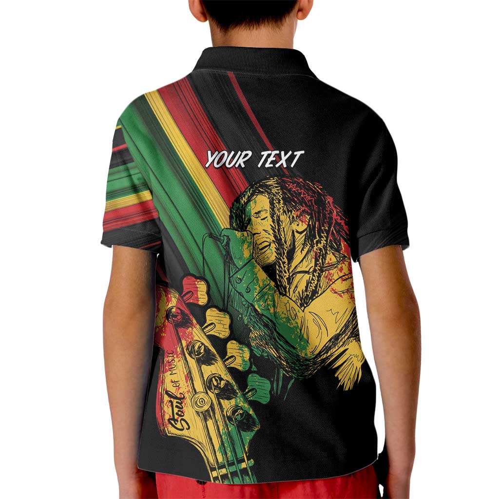 Personalised Reggae Kid Polo Shirt Live The Way You Love - Wonder Print Shop