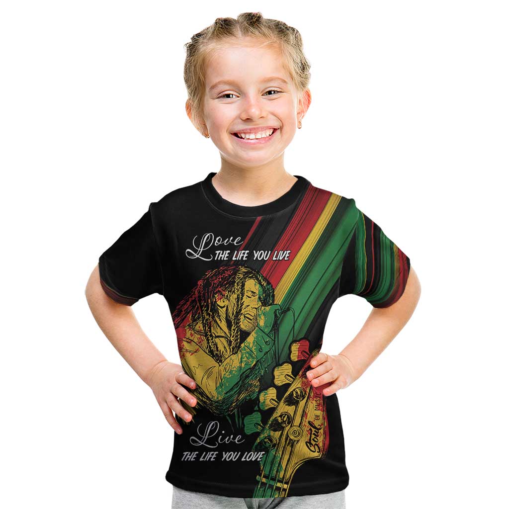 Personalised Reggae Kid T Shirt Live The Way You Love - Wonder Print Shop